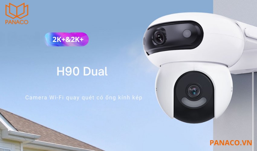 Camera wifi Ezviz H90 Dual 2k+ quay quét