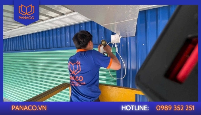 Lắp 16 camera khu vực văn phòng, xưởng và kho An Phú Tây