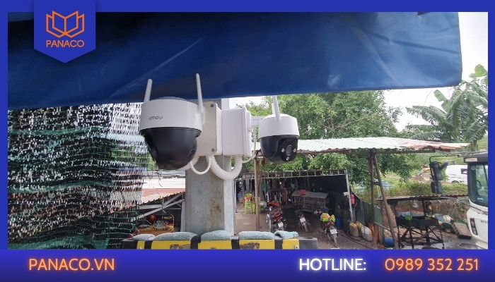 Lắp camera WiFi PTZ Imou cho dãy trọ cô Văn Quận 9