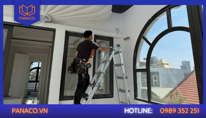 Lắp đặt hệ thống 8 camera IP cho nhà phố chị Lan Anh tại Củ Chi