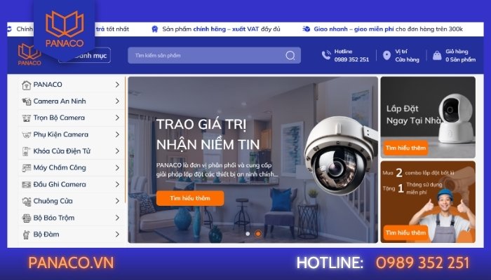 PANACO cam kết mang lại dịch vụ lắp đặt camera huyện nhà bè chuyên nghiệp, giá rẻ