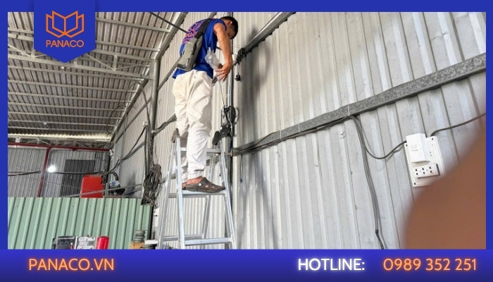 Thi công hệ thống camera cho kho hàng đường Huỳnh Tấn Phát