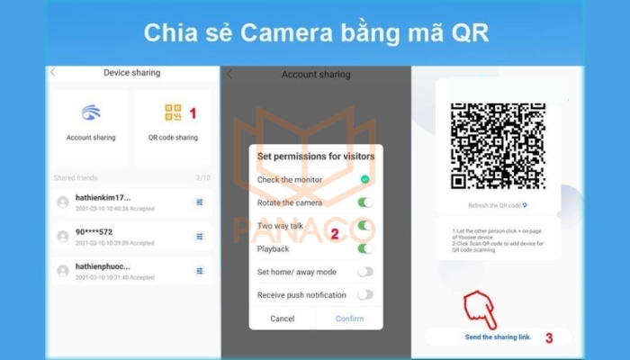 cách chia sẻ camera Yoosee​ cho máy tính​ bằng điện thoại cá nhân