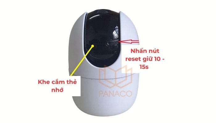 Khôi phục cài đặt camera Imou với 10–15 giây reset