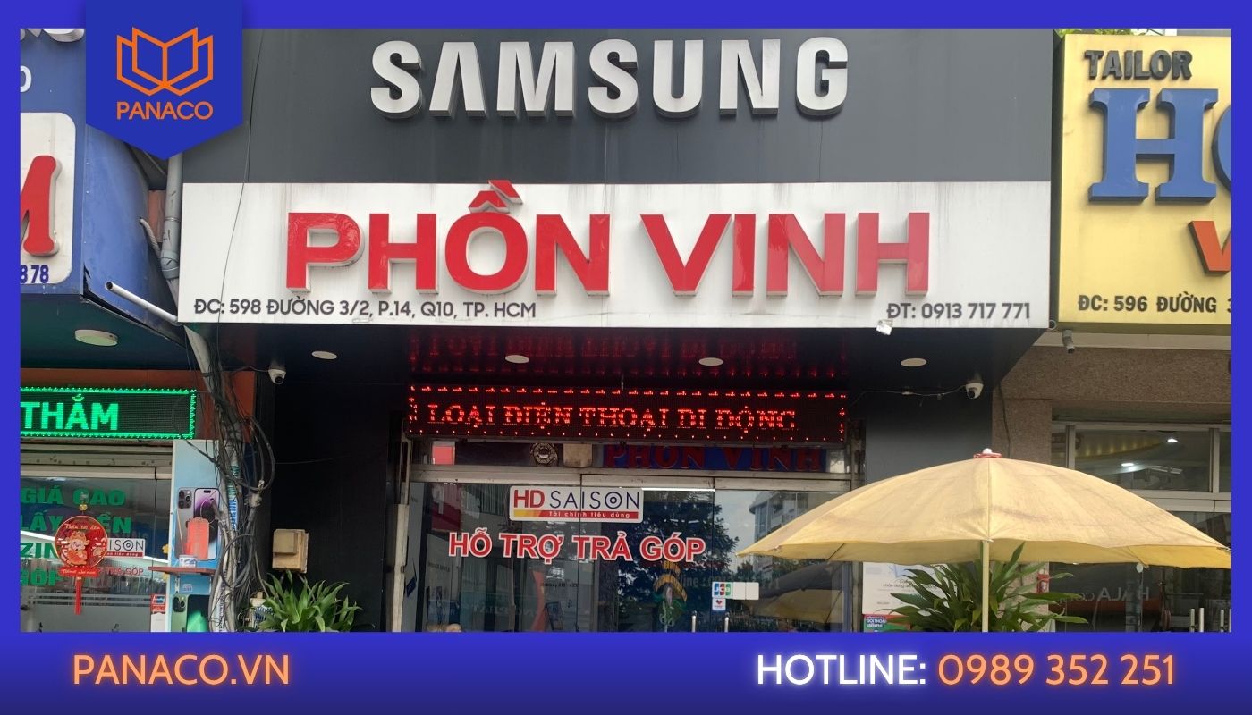 Dự án lắp camera quận 10 cho cửa hàng Phồn Vinh của PANACO
