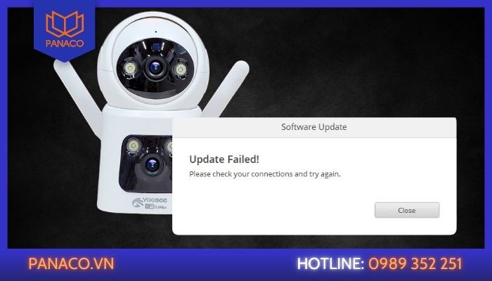 camera Yoosee bị ngoại tuyến do phần mềm