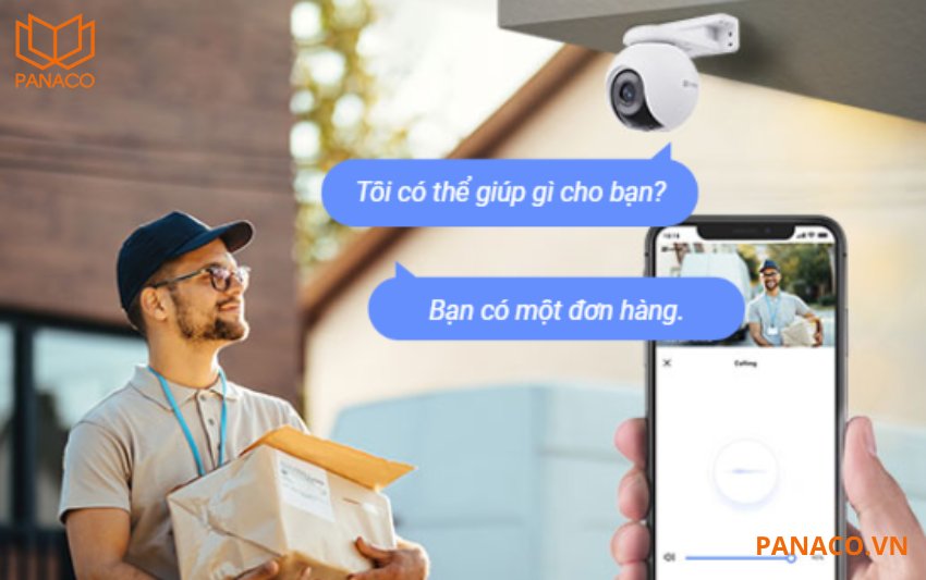 Tính năng đàm thoại hai chiều trên camera Ezviz