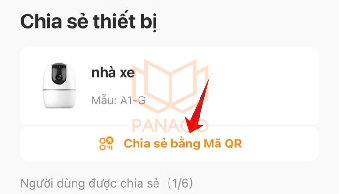 Bước 2: Chọn chia sẻ bằng mã QR