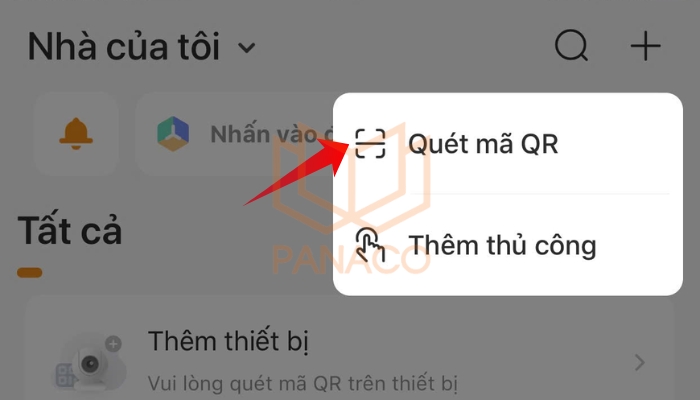 Bước 5: Nhấn chọn vào mục “Quét mã QR”