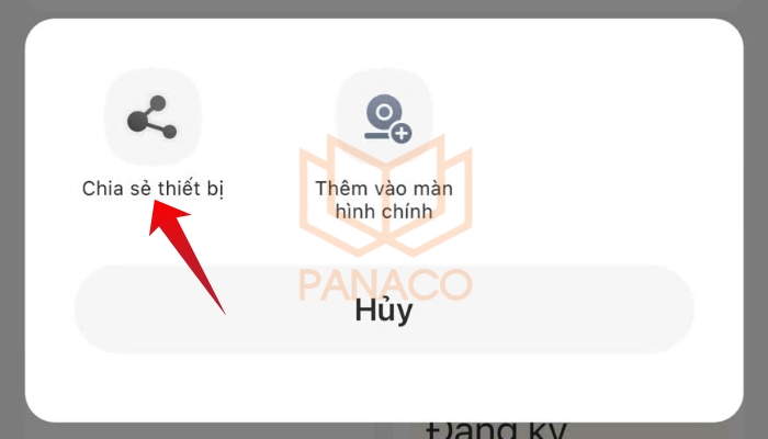 Bước 2: Chọn mục “Chia sẻ thiết bị”