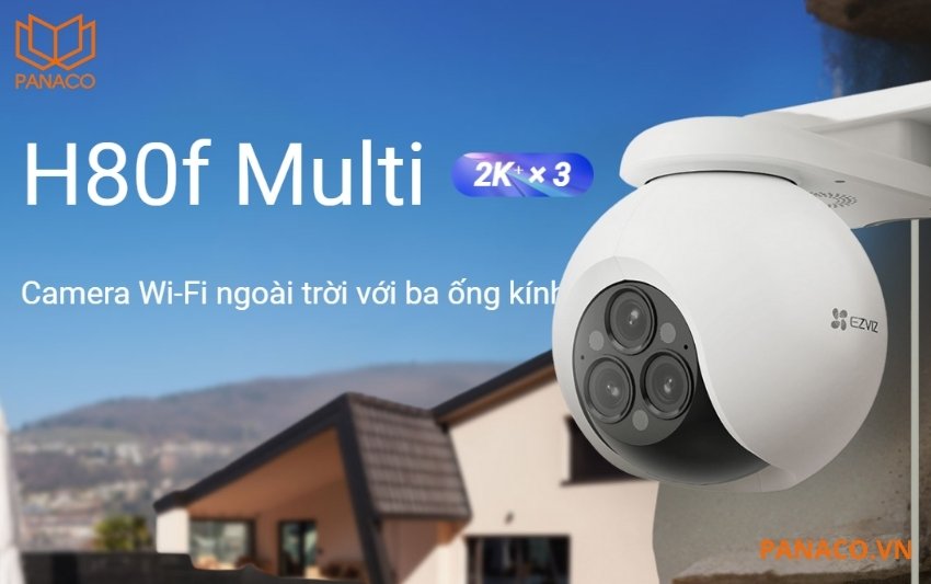 Camera Ezviz H80f 2K+ 3 ống kính