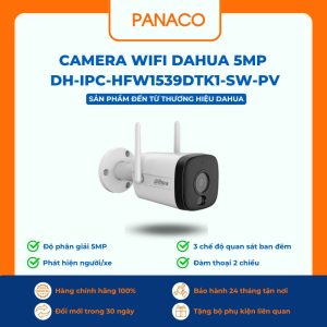 Camera wifi Dahua 5MP DH-IPC-HFW1539DTK1-SW-PV