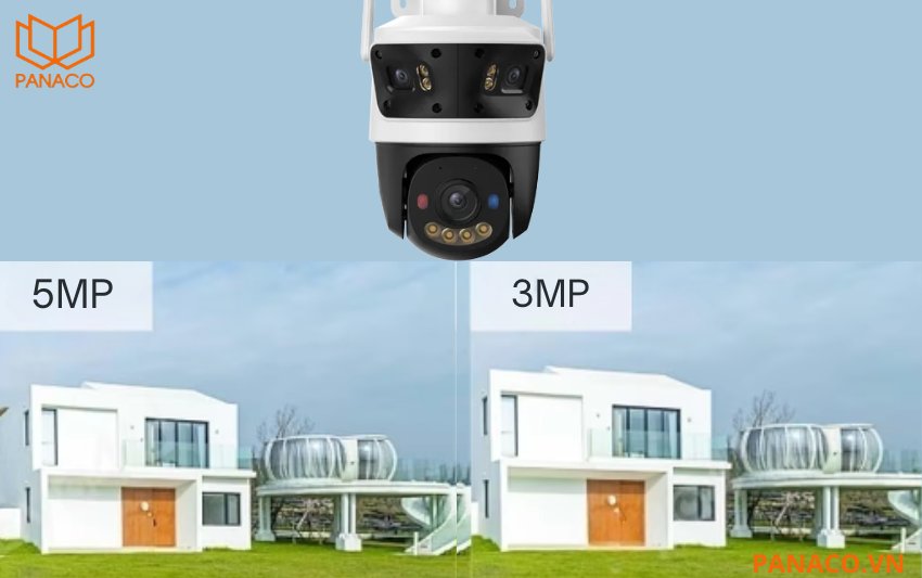 IPC-S7UP-11MOWED được trang bị hệ thống 3 mắt camera với độ phân giải ấn tượng