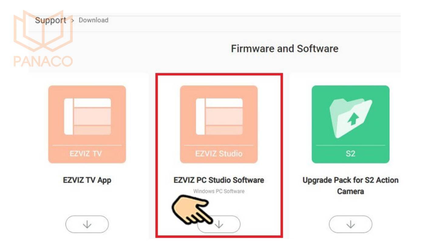 Cách tải phần mềm EZVIZ Studio về máy tính