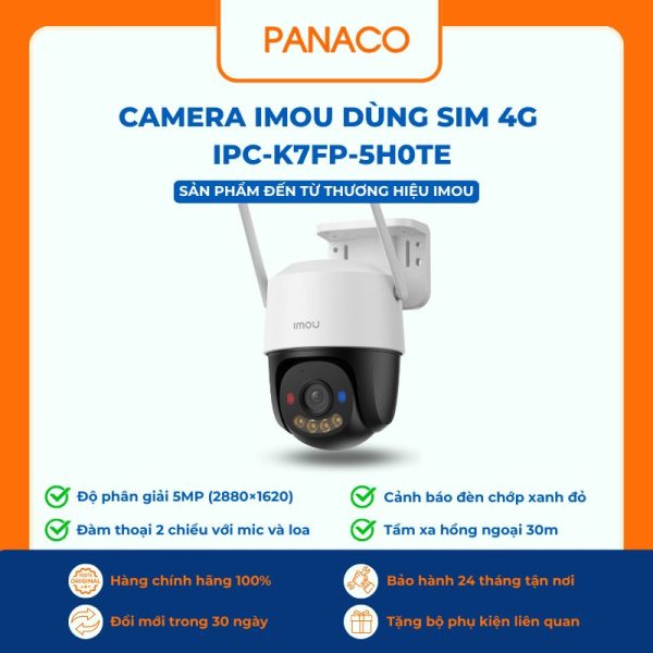 Camera Imou dùng sim 4G IPC-K7FP-5H0TE