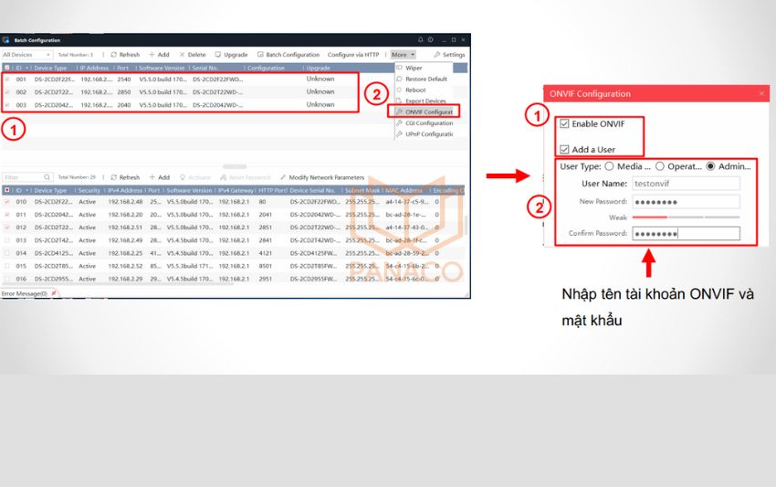 Cách bật ONVIF camera Hikvision cùng lúc bằng Batch Configuration Cách bật ONVIF camera Hikvision cùng lúc bằng Batch Configuration