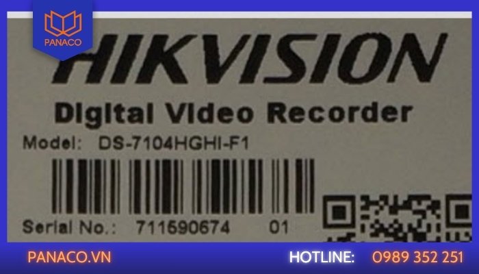 Cách kiểm tra thông tin model đầu ghi hình Hikvision
