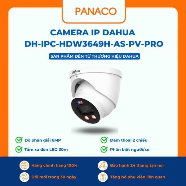 Camera IP Dahua DH-IPC-HDW3649H-AS-PV-PRO
