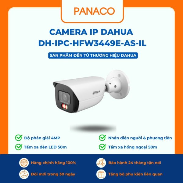 Camera IP Dahua DH-IPC-HFW3449E-AS-IL