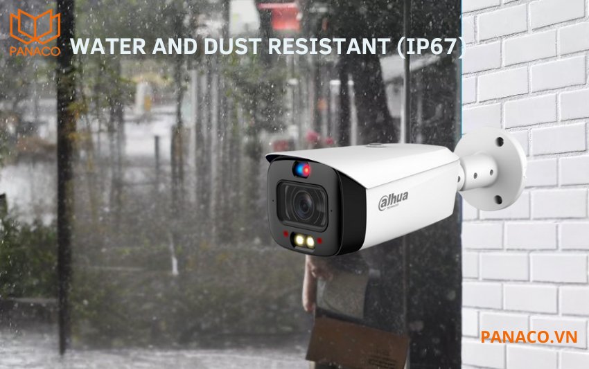 DH-IPC-HFW3849T1-ZAS-PV thiết kế giữa kim loại và nhựa cao cấp chống chịu thời tiết đạt chuẩn IP67
