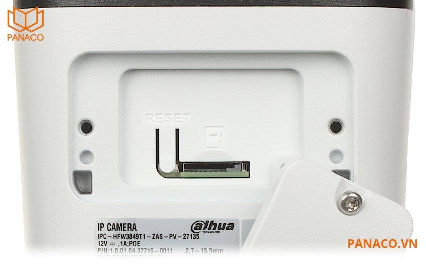 DH-IPC-HFW3849T1-ZAS-PV có dung lượng lưu trữ cực lớn lên đến 256GB