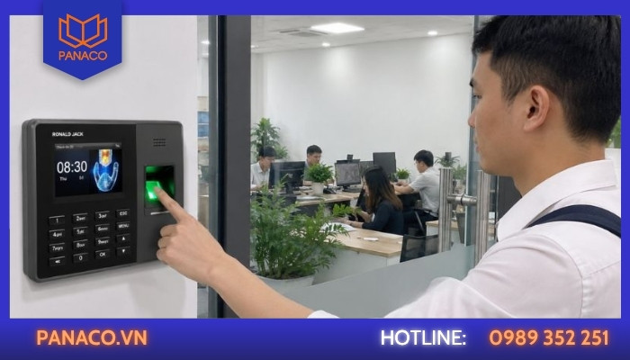 Công trình Panaco lắp máy chấm công tại Văn phòng công ty – Bình Chánh
