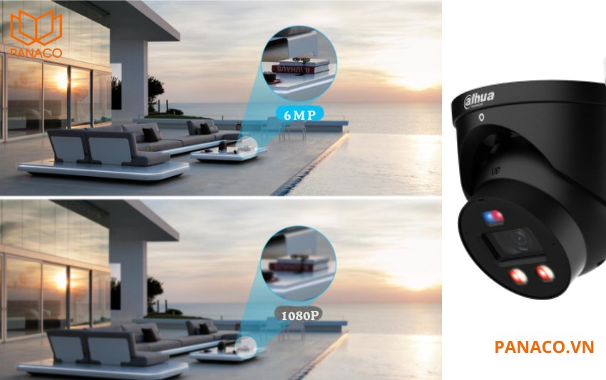 DH-IPC-HDW3649H-AS-PV-PRO thu được lượng ánh sáng nhiều hơn, giúp hình ảnh chi tiết hơn, rõ nét hơn