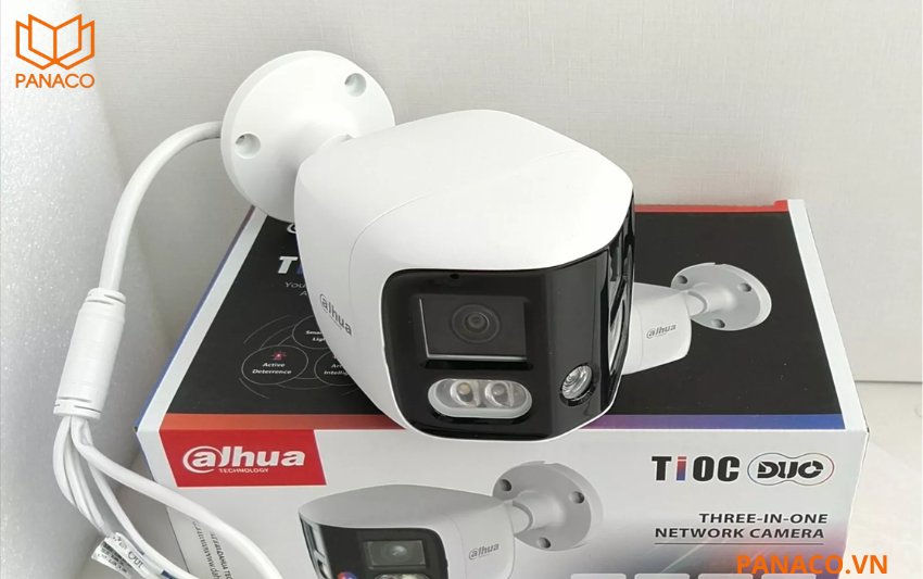 Dahua DH-IPC-PFW3849S-A180-AS-PV sở hữu thiết kế hiện đại, đạt chuẩn chống bụi nước IP67