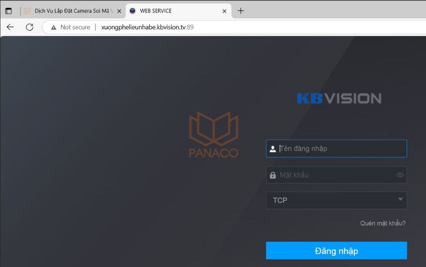 Đối với tên miền thì nhập tương tự như IP