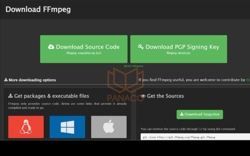 Tải Ffmpeg livestream camera lên YouTube