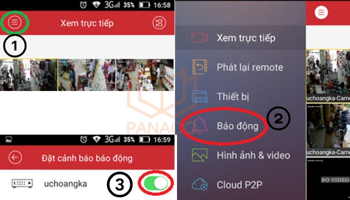 Cài đặt nhận báo động trên App IVMS-4500