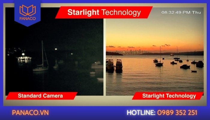 Đặc điểm của camera hỗ trợ công nghệ Starlight Đặc điểm của camera hỗ trợ công nghệ Starlight