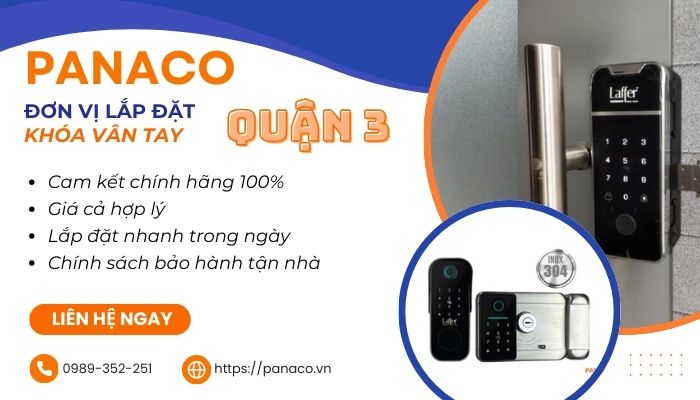 Dịch vụ lắp đặt khóa vân tay do PANACO cung cấp cực kỳ uy tín