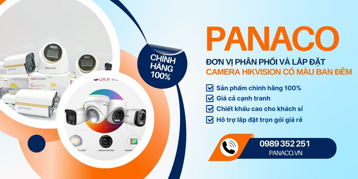 Mua camera Hikvision có màu ban đêm giá rẻ