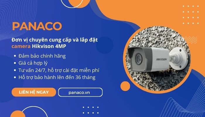 Mua Camera Hikvision 4MP uy tín, chính hãng tại PANACO