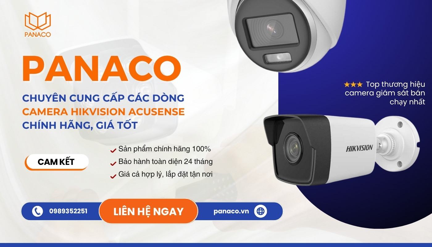 Mua camera Hikvision trang bị công nghệ Acusense tại PANACO