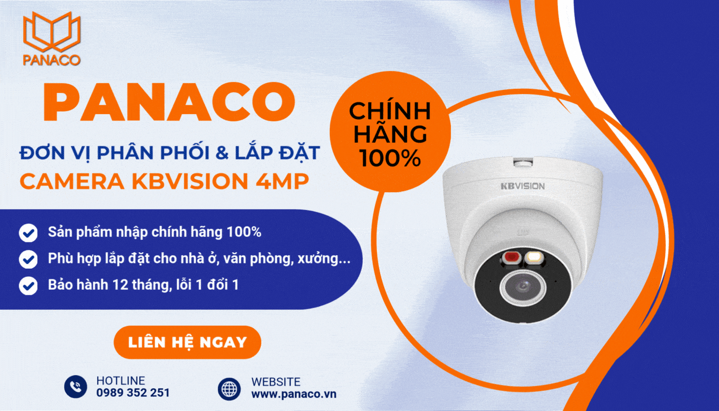PANACO - đơn vị phân phối camera KBVISION 4MP chính hãng, giá tốt