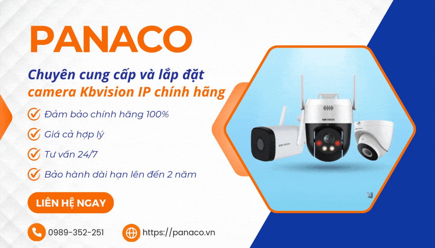 Mua camera IP Kbvision chính hãng, giá tốt tại PANAO