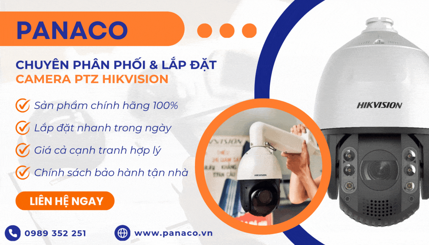 Đặt mua camera Hikvision PTZ chính hãng tại PANACO