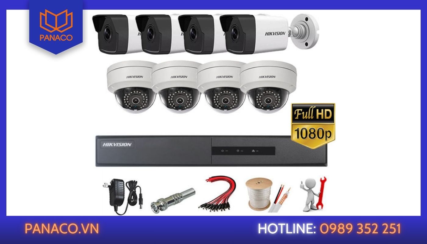 PANACO - Địa chỉ cung cấp bộ camera 8 mắt Hikvision chính hãng