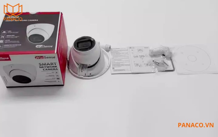 Bộ sản phẩm camera Dahua DH-IPC-HDW3241EM-S-S2 gồm có