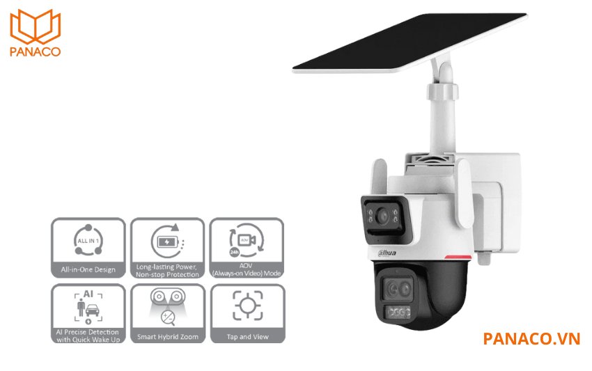 Camera Dahua WizColor 4G IPC-PTS2649C-3E3Z-4GB20 4MP
