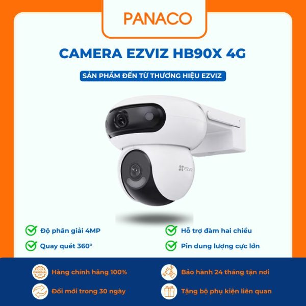 Camera Ezviz dùng sim 4G H90X Dual