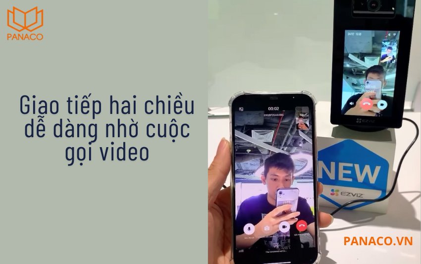 Camera Ezviz S10 2K+ hỗ trợ gọi video giao tiếp 2 chiều dễ dàng