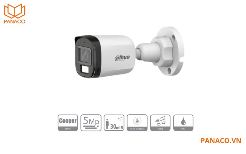 Camera HDCVI 5MP Dahua DH-HAC-B1A51P-U-IL-A