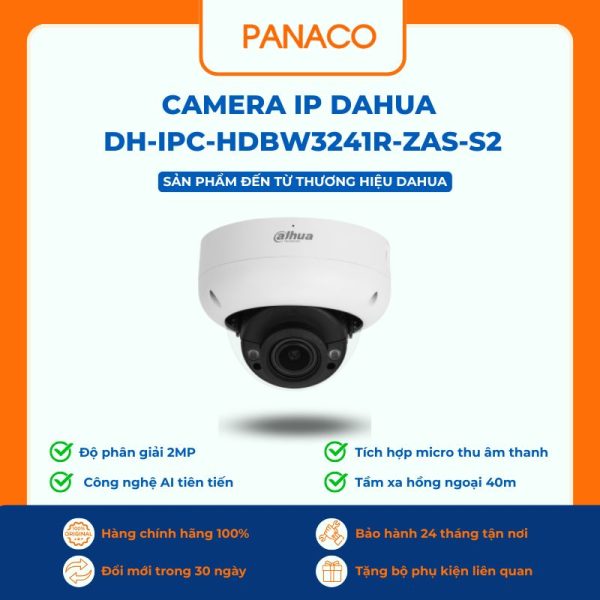 Camera IP Dahua DH-IPC-HDBW3241R-ZAS-S2