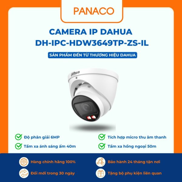 Camera IP Dahua DH-IPC-HDW3649TP-ZS-IL