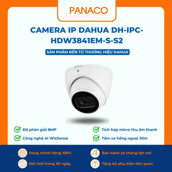 Camera IP Dahua DH-IPC-HDW3841EM-S-S2