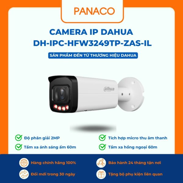 Camera IP Dahua DH-IPC-HFW3249TP-ZAS-IL
