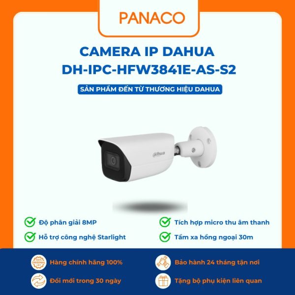 Camera IP Dahua DH-IPC-HFW3841E-AS-S2